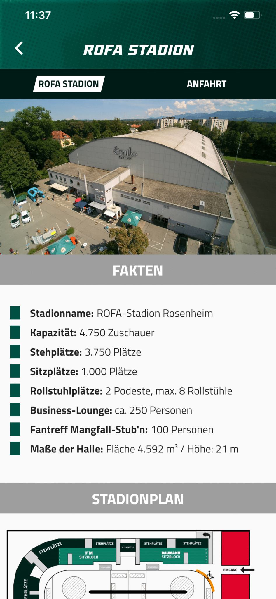 ROFA Stadion in App